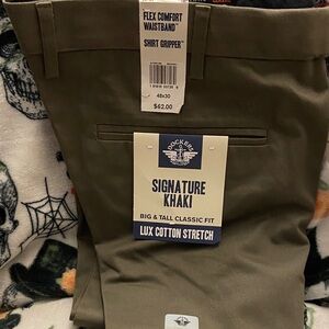 Dockers Men's Signature Khaki Pants Big & Tall - Olive